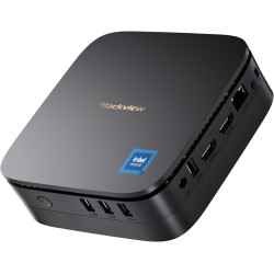 Blackview MP60 Mini PC Win 11 Pro, Intel Twin Lake N150, 16GB DDR4 RAM 512GB M.2 SSD, 4K@60HZ UHD Dual Display HDMI, Dual