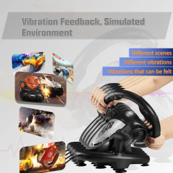 PXN V3 Pro Gaming Lenkrad, PC Lenkrad mit Pedal, 180° Lenkbereich - Gebraucht - Wie Neu - Vibrationen Feedback Lenkräder, Gaming