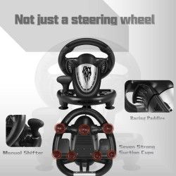PXN V3 Pro Gaming Lenkrad, PC Lenkrad mit Pedal, 180° Lenkbereich - Gebraucht - Wie Neu - Vibrationen Feedback Lenkräder, Gaming