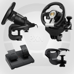 PXN V3 Pro Gaming Lenkrad, PC Lenkrad mit Pedal, 180° Lenkbereich - Gebraucht - Wie Neu - Vibrationen Feedback Lenkräder, Gaming