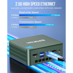 GMKtec G3 Plus N150 Mini PC Intel Twin Lake N150 (Upgrade N100), 16 GB RAM 3200 MHz, 512 GB PCIE3.0 SSD M.2 NVMe SSD