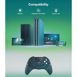 ASUSPORACE AUROCE Wireless Controller Kompatibel mit PlayStation 4 Slim/Pro/PC, mit Hall Sensor Trigger/ALPS Joysticks/Dual
