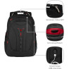 WENGER Pegasus Deluxe Laptop-Rucksack, Notebook 14 bis 16 Zoll, Tablet bis 10 Zoll, 25 l, Damen Herren, Business Uni Schule