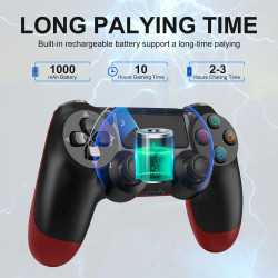 SWCTIM Wireless Controller für PS4,Game Controller Kompatibel mit PS4/Slim/Pro,Gamepad Joystick mit 3.5mm