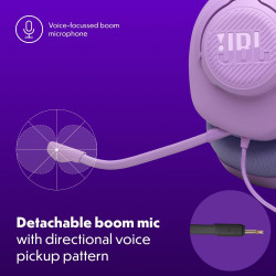JBL Quantum 100M2 Kabelgebundenes Over-Ear Gaming Headset mit JBL QuantumSOUND Signature, 3,5-mm-Klinke,