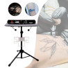 Professional Salon Tattoo Table Desk, Adjustable Height Tattoo Workstation Stand with Removable Tray, Heavy-Duty Steel Frame for