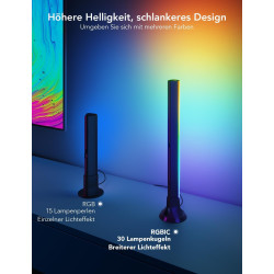 Govee RGBIC LED Lightbar, TV Hintergrundbeleuchtung für 45-70 Zoll, 3 Platzierungsoptionen, LED Lampe funktioniert mit Alexa,