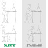 Leitz Ergo Compact Workstation Set Elektrischer höhenverstellbarer Sitz-/Steh-Schreibtisch mit Multi-Winkel Laptopständer, 80 x