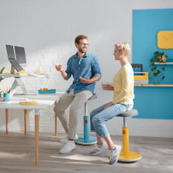 Leitz Ergo Compact Workstation Set Elektrischer höhenverstellbarer Sitz-/Steh-Schreibtisch mit Multi-Winkel Laptopständer, 80 x
