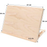 Paintersisters® Tischstaffelei Zeichenbrett + Workstation Größe A3 kompakt - 30 x 43 cm, Buchenholz, zum Malen + Skizzieren,