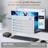 Blackview MP20 Mini PC Intel Twin Lake N150 W-11 Pro 3,6 GHz, 8GB RAM 256GB SSD M.2 Mini Desktop Computer 4K 60Hz Dual Display,