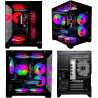 Gaming PC Phantom Black | NVIDIA RTX 5060 | 32GB RAM 500GB SSD | Intel 10 Core | RGB Lüfter mit Fernbedienung | Luftkühlung |
