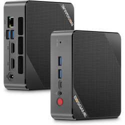 BOSGAME P1 Windows 11 Pro Light Gaming PC, AMD Ryzen 7 5700U, 8C/16T up to 4.3GHz, DDR4 RAM PCIe 3.0 SSD, 4K@60Hz Triple