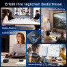 NiPoGi AK1PLUS Mini PC Ιntel Alder Lake-Ν N95(bis zu 3,4 GHz) 8GB DDR4 256GB SSD,Micro PC, 2,5-Zoll-SSD/Gigabit Ethernet/2.4+5G