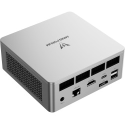 MINIS FORUM UM750L Slim Mini PC, AMD Ryzen 5 7545U Mini Computer (6C/12T, bis zu 4,9 GHz), 16 GB LPDDR5 und 1 TB SSD PCIe 4.0,