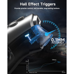 EasySMX X10 PC Controller mit Hall Triggers und Joysticks, Bluetooth Wireless Controller mit mechanischen Tasten, kein
