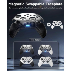 EasySMX X10 PC Controller mit Hall Triggers und Joysticks, Bluetooth Wireless Controller mit mechanischen Tasten, kein