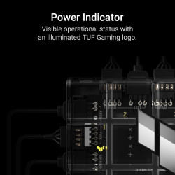ASUS TUF Gaming ARGB PWM Lüfter Hub (6x Ports für PWM Gehäuselüfter und ARGB-Steuerung, 2x SATA-Stromanschlüsse, synchronisiert