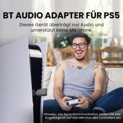 Avantree C81-Gaming - USB-C Bluetooth 5.3 Adapter Dongle für PS5 & Gaming-Konsolen, Audio-Transmitter mit aptX Adaptive &