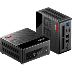 AOOSTAR GEM12 Max 8745HS Mini PC, Ryzen 7 8745HS Gaming PC, 16GB DDR5 RAM 512GB SSD PCIe 4.0, Mini Desktop Computer mit USB4, 4K