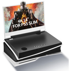 G-STORY 14" IPS 4k 60Hz tragbarer Gaming-Monitor, integriert in PS5 Slim (Nicht im Lieferumfang enthalten), 3840 x 2160 mit 2