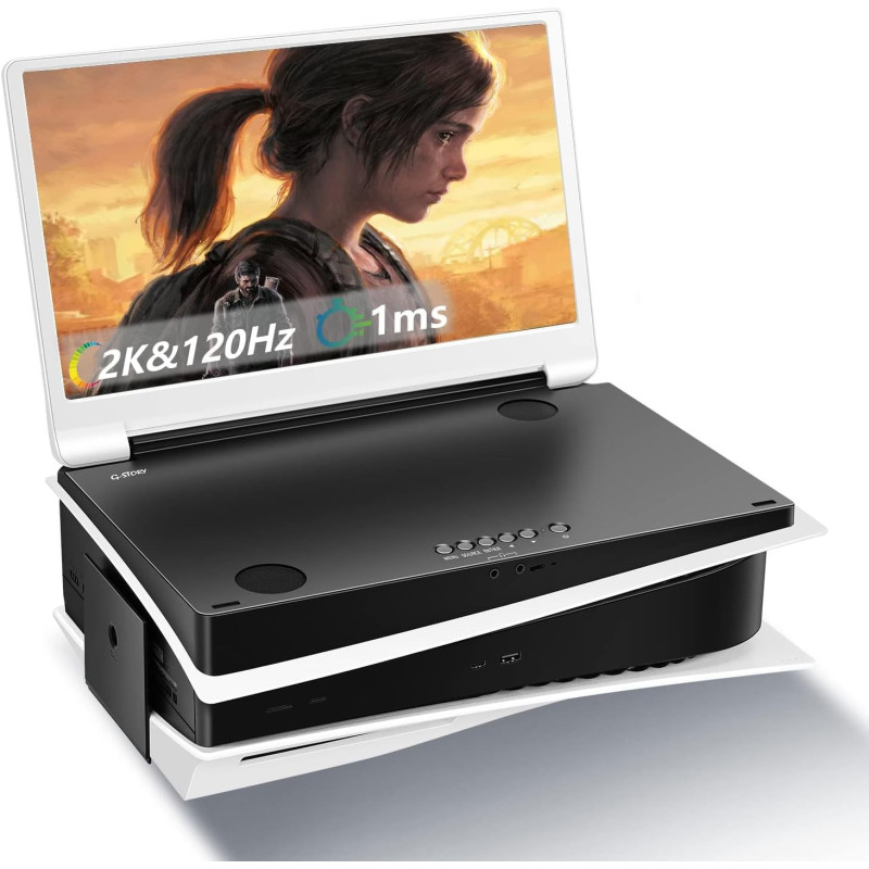 G-STORY 14" IPS 4k 60Hz tragbarer Gaming-Monitor, integriert in PS5 Slim (Nicht im Lieferumfang enthalten), 3840 x 2160 mit 2