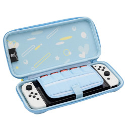 HORI Nintendo Switch Slim Tough Pouch (City Pop Peach) Tragetasche - Offiziell lizenziert