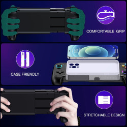 ALEEMTRY Handy Controller für iPhone, Smartphone Controller für Android mit Hall Effect Joystick, Controller für Handy Support