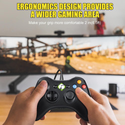 Diswoe Diswoe Controller für Xbox 360, PC-Controller Joystick Gamepad für Xbox 360 & PC, ergonomisches Design Gaming Controller
