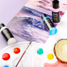 ABEIER Schillernde Acrylfarbe, Set mit 18 Chamäleon-Farben, 60 ml Flaschen, Farbwechsel, ungiftig, hochviskos, mischbar, Farben