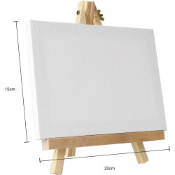 GC QUILL 48 Farben Acrylfarben Set 12 ml x 48 Tuben mit 6 Pinseln, Palettenmessern, leinwand zum bemalen, Staffelei, für