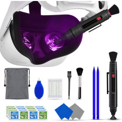 VR-Linsenreiniger, Objektiv-Stift-Reinigungsset für Oculus Quest 2/Hololens 2/Xbox/PS4/Wii, Reinigungsset für VR-Zubehör für