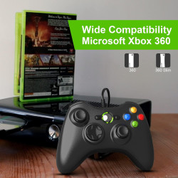 Diswoe Controller für Xbox 360, PC Controller Wired Controller für Xbox 360/Xbox 360 Slim/PC Win7/8/10/XP Xbox 360 Joystick