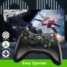 Diswoe Controller für Xbox 360, PC Controller Wired Controller für Xbox 360/Xbox 360 Slim/PC Win7/8/10/XP Xbox 360 Joystick