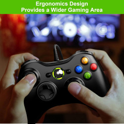 Diswoe Controller für Xbox 360, PC Controller Wired Controller für Xbox 360/Xbox 360 Slim/PC Win7/8/10/XP Xbox 360 Joystick