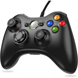 Lunriwis Xbox 360 Controller, Xbox 360 Gamepad,PC Controller Gaming Joystick mit USB Kabel für Microsoft Xbox 360 und PC