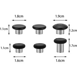 POFET 6-in-1-Swap-Magnet-Joystick-Tasten-Set, Gaming-Controller, Ersatz-Thumbsticks-Griff für Xbox One Elite Series 2 Controller
