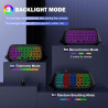 MoKo RGB Hinterlicht Tastatur für Xbox Serie X/S, Drahtlos Chatpad Mit 2,4G Empfänger & 3,5mm Audio Jack, Mini Game Controller
