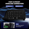 MoKo RGB Hinterlicht Tastatur für Xbox Serie X/S, Drahtlos Chatpad Mit 2,4G Empfänger & 3,5mm Audio Jack, Mini Game Controller