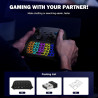 MoKo RGB Hinterlicht Tastatur für Xbox Serie X/S, Drahtlos Chatpad Mit 2,4G Empfänger & 3,5mm Audio Jack, Mini Game Controller
