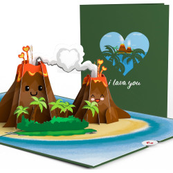 Lovepop® 3D Pop-Up Karte I lava you romantische Grußkarte für Geburtstag, Liebe, Jahrestag, Hochzeitstag, Valentinstag | inkl.