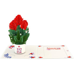 Lovepop® 3D Pop-Up Karte I lava you romantische Grußkarte für Geburtstag, Liebe, Jahrestag, Hochzeitstag, Valentinstag | inkl.