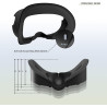 MALSSE Cooling Virtual Reality Lens Pad Face Cover With Iced Pad Lens Protector Adjustable Virtual Reality Lens Face Pad