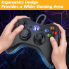 Bonacell Wired Controller für Xbox 360 PC Controller mit Dual Vibration Gamepad Joystick für Xbox 360/PC Windows 7/8/10