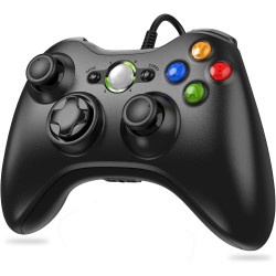 Lunriwis Controller für Xbox 360, Xbox 360 Controller Game Controller mit Kabel Wired Gamepad Joypad Joystick für Microsoft Xbox