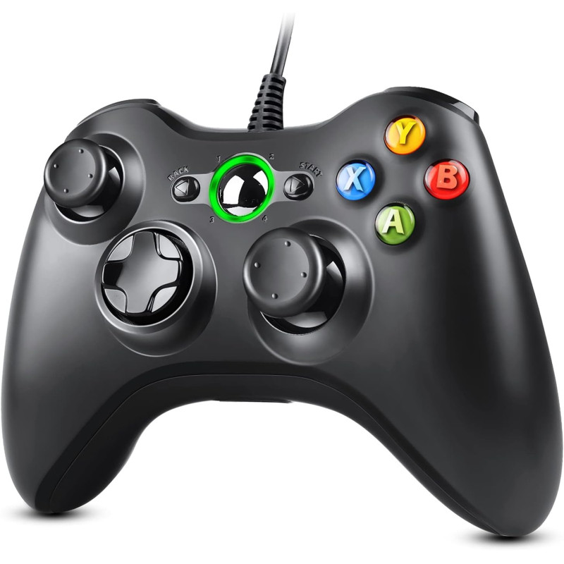 Zexrow Controller für Xbox 360 – Kabelgebundener Gamepad mit USB-Kabel, Vibrationsfeedback & Präzisen Analogsticks – Kompatibel Zexrow Controller für Xbox 360 – Kabelgebundener Gamepad mit USB-Kabel, Vibrationsfeedback & Präzisen Analogsticks – Kompatibel