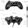 Zexrow Controller für Xbox 360 – Kabelgebundener Gamepad mit USB-Kabel, Vibrationsfeedback & Präzisen Analogsticks – Kompatibel