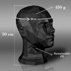 TESTAFIT Mannequin Kopf schaufensterpuppe kopf deko für Helme Mützen Brillen Kopfhörer. kopf für VR-Brille kopfhörer.