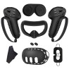 7 teiliges Set für Meta Quest 3 Zubehör,Anti-Scratch VR Shell Cover,Gesichtsabdeckung,Tastenwippenkappen,Objektiv