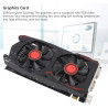 GPU -Grafikkarte, 6 GB GDDR5 192bit Double Fan Graphics Card für Gaming, Computergrafikkarten Unterstützt DVI VGA HD Multimedia